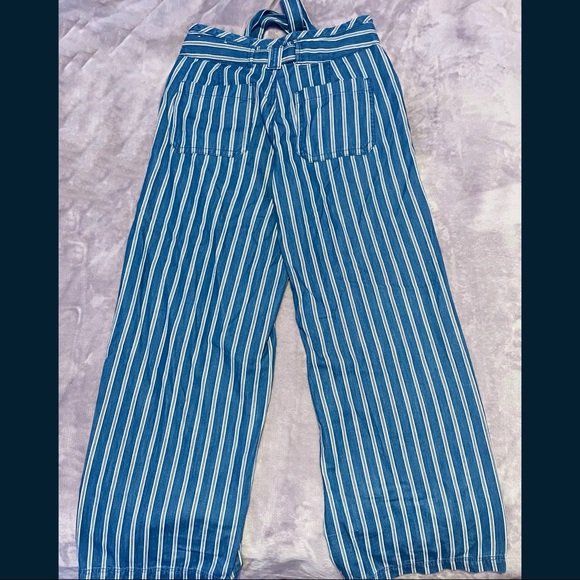 Striped Wide-Leg Pants - Picture 1 of 4